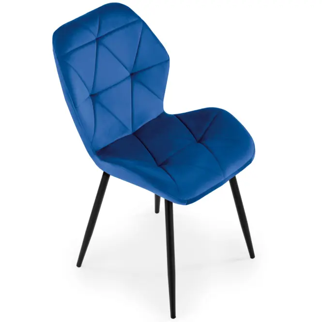 Stolička K453 Velvet/Kov Granát,3