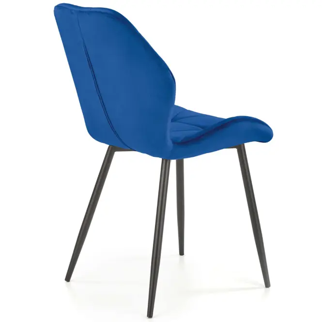 Stolička K453 Velvet/Kov Granát,9