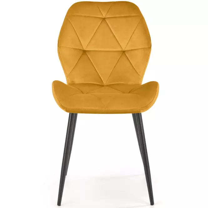 Stolička K453 Velvet/Kov Horčica