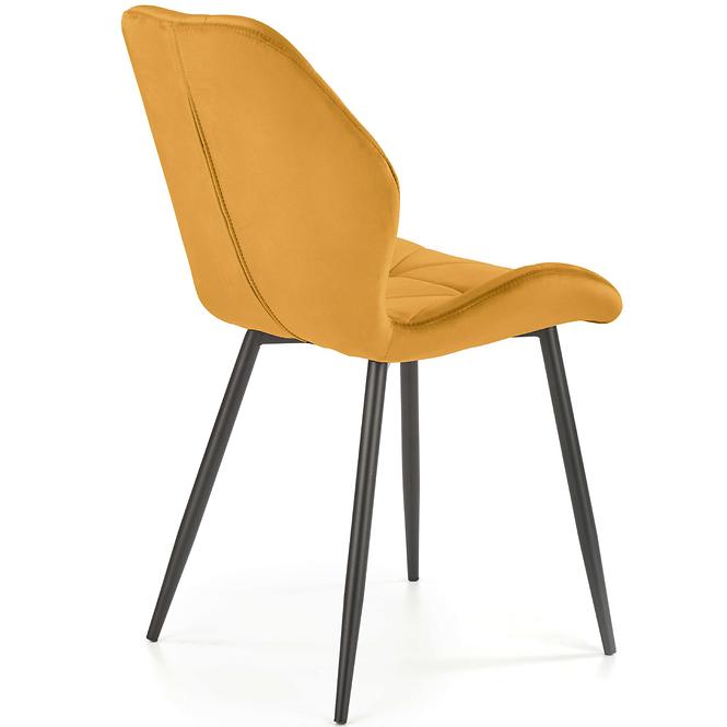 Stolička K453 Velvet/Kov Horčica