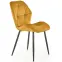 Stolička K453 Velvet/Kov horčicová