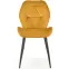 Stolička K453 Velvet/Kov horčicová,4
