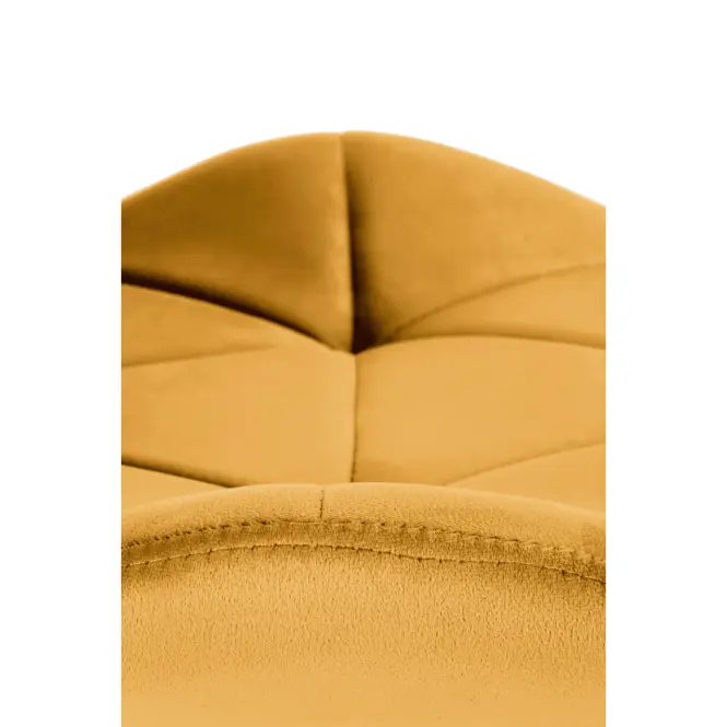 Stolička K453 Velvet/Kov horčicová