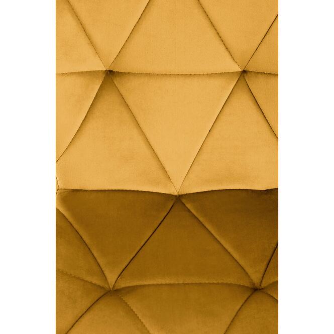 Stolička K453 Velvet/Kov horčicová,6