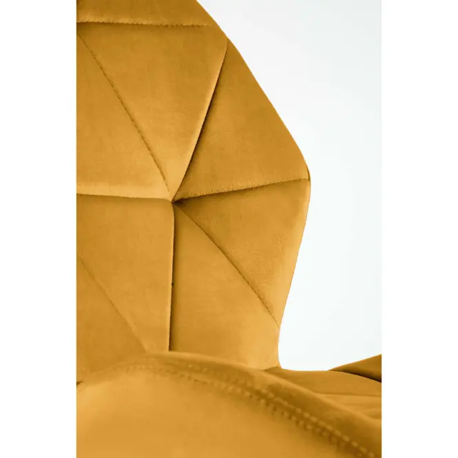 Stolička K453 Velvet/Kov horčicová,7