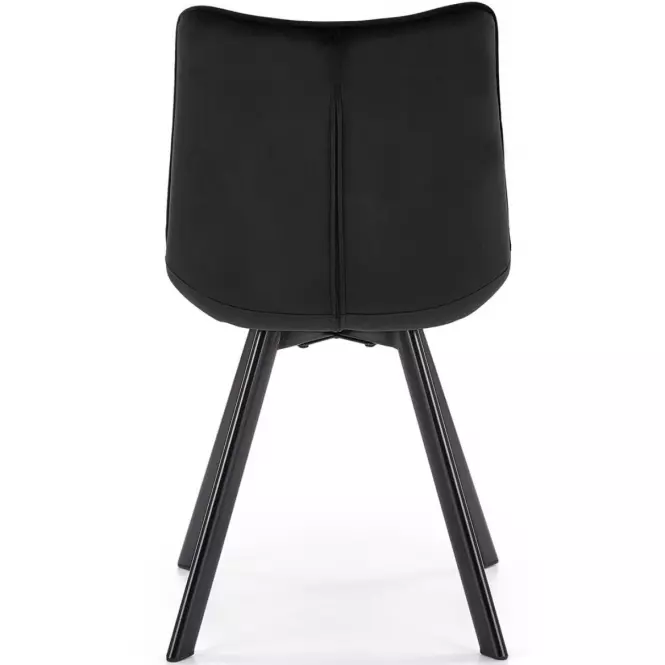 Stolička K332 Velvet/Kov čierna