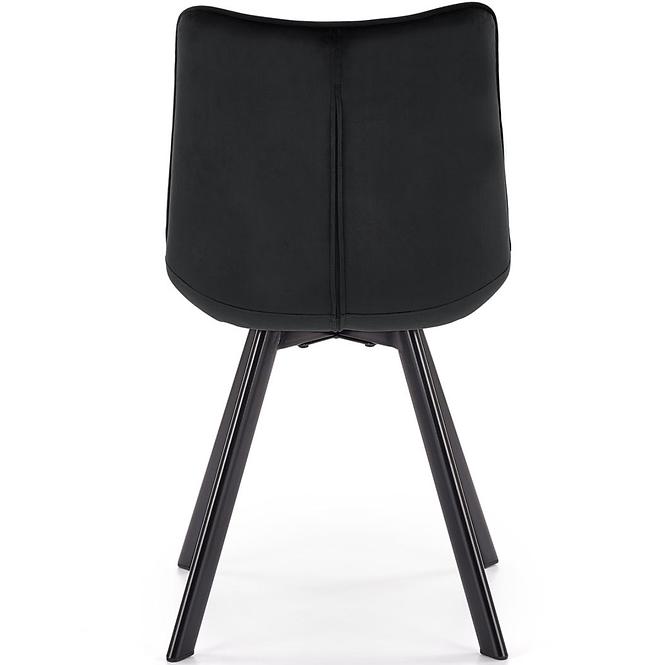 Stolička K332 Velvet/Kov čierna