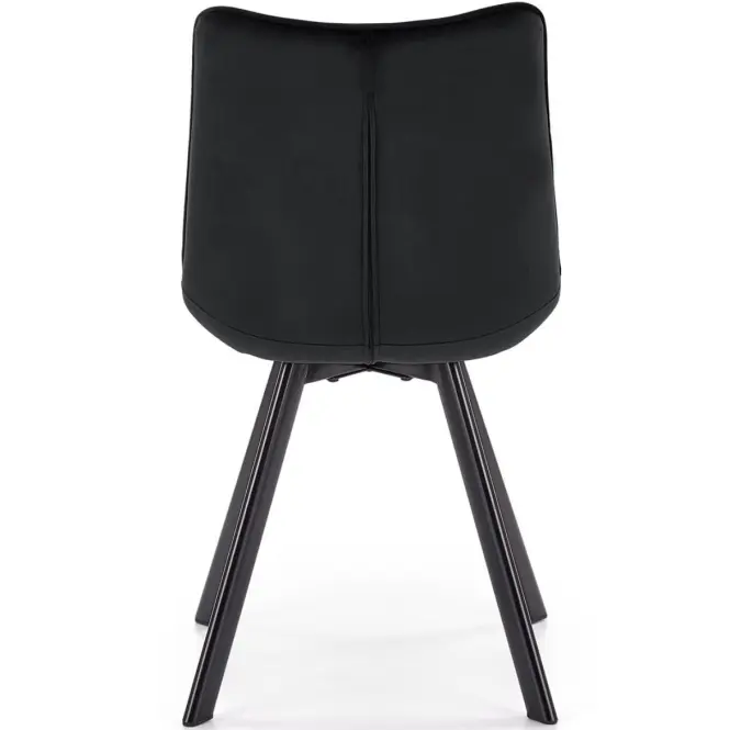 Stolička K332 Velvet/Kov čierna,10