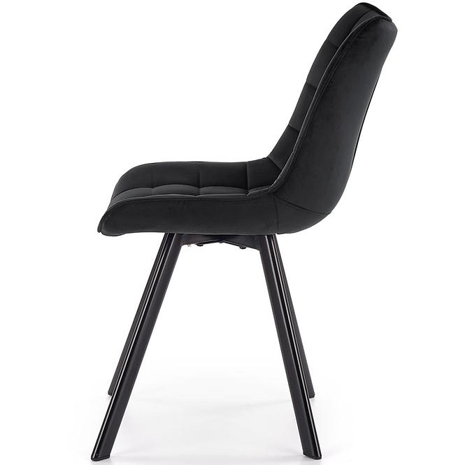 Stolička K332 Velvet/Kov čierna