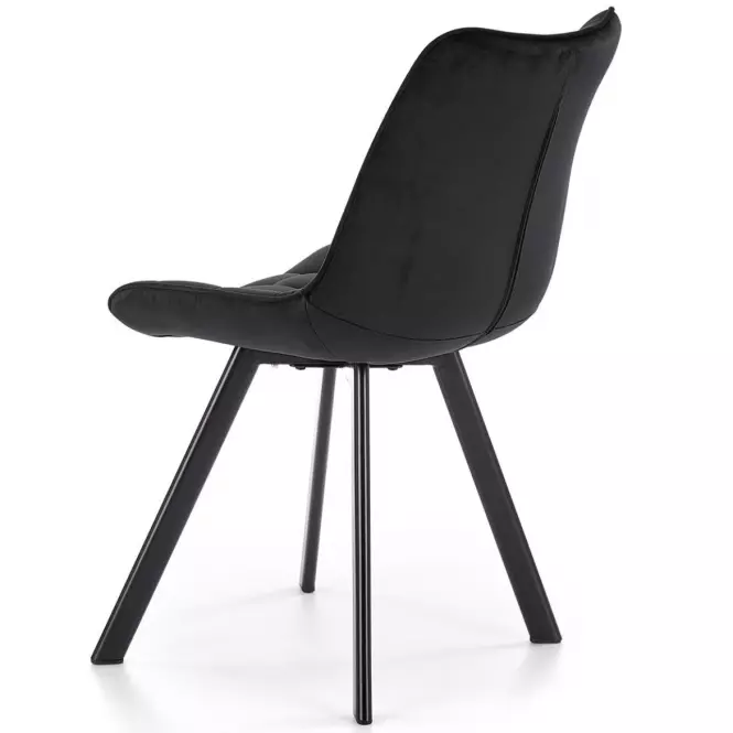 Stolička K332 Velvet/Kov čierna