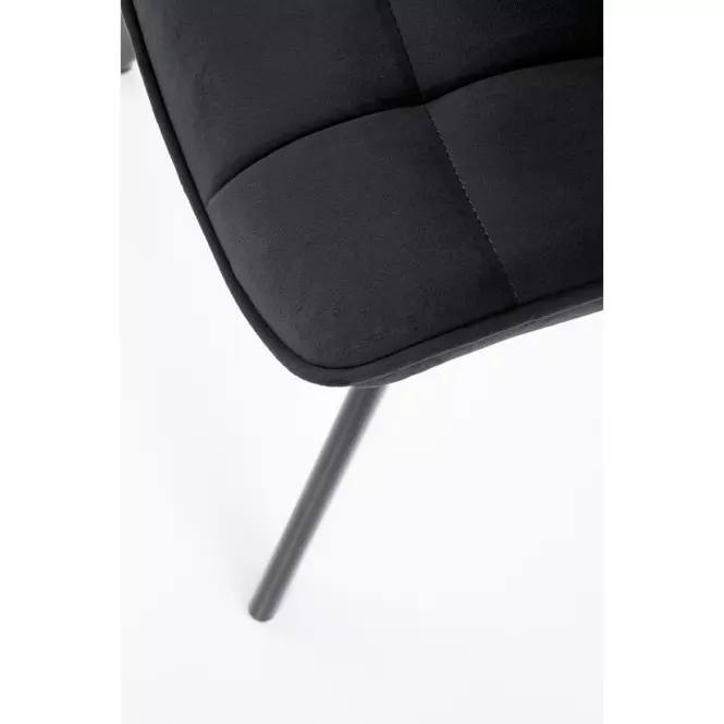 Stolička K332 Velvet/Kov čierna