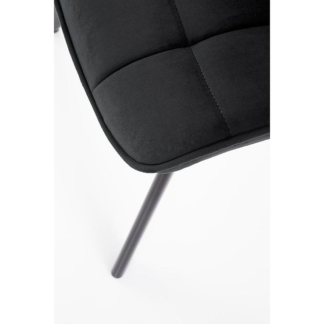 Stolička K332 Velvet/Kov čierna