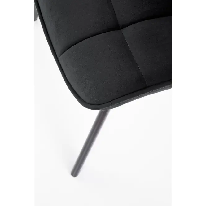 Stolička K332 Velvet/Kov čierna,5