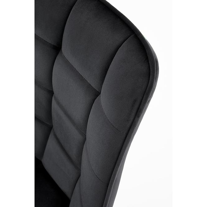 Stolička K332 Velvet/Kov čierna