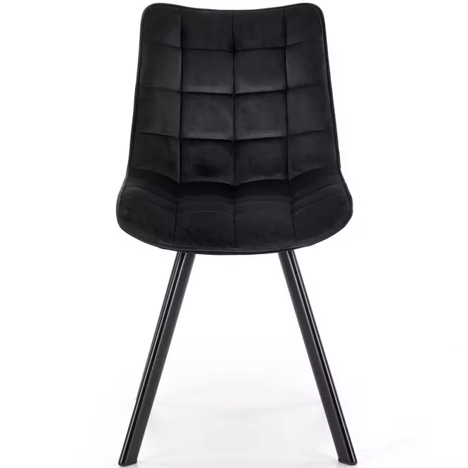 Stolička K332 Velvet/Kov čierna