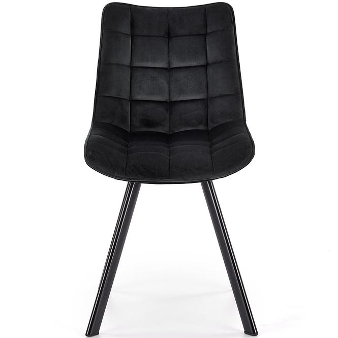 Stolička K332 Velvet/Kov čierna