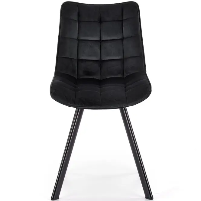Stolička K332 Velvet/Kov čierna,8