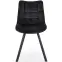 Stolička K332 Velvet/Kov čierna,8