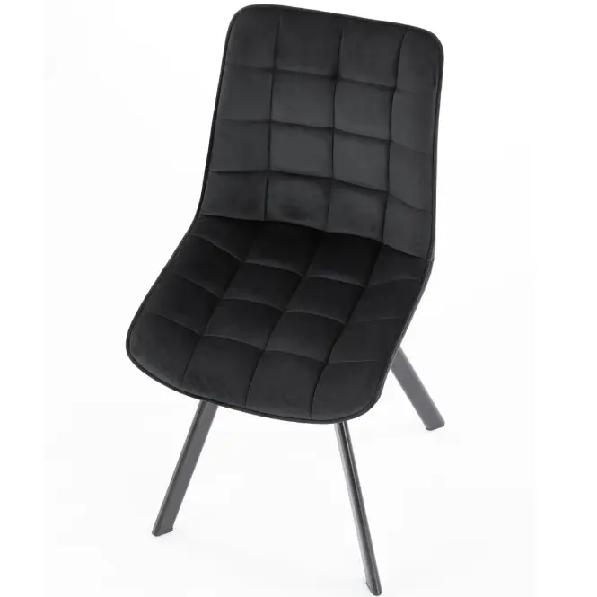 Stolička K332 Velvet/Kov čierna,9