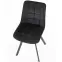 Stolička K332 Velvet/Kov čierna,9