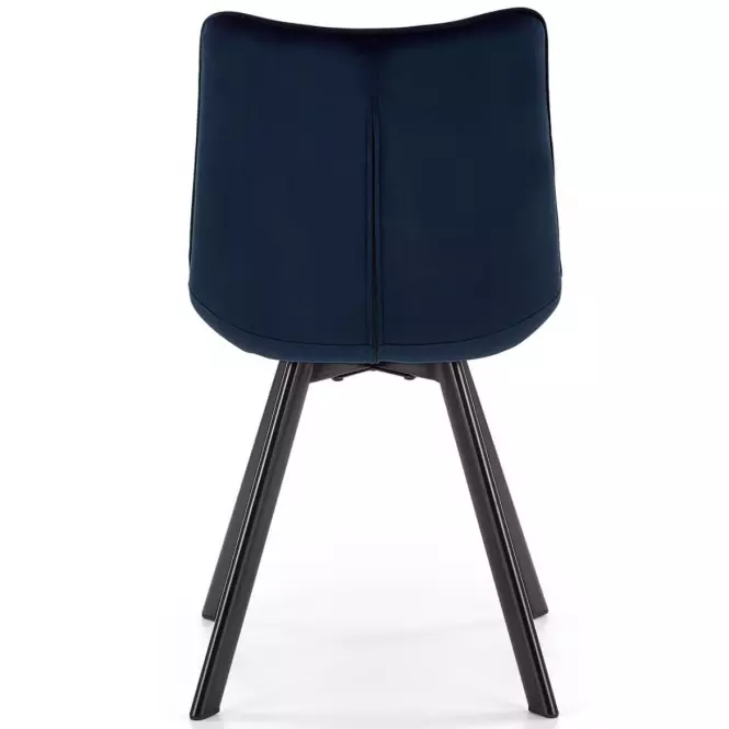 Stolička K332 Velvet/Kov Granátowy,10