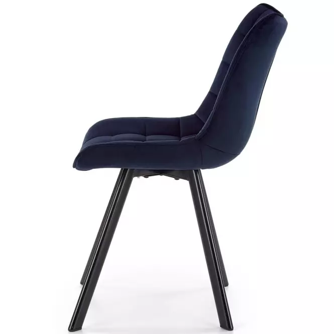 Stolička K332 Velvet/Kov Granátowy