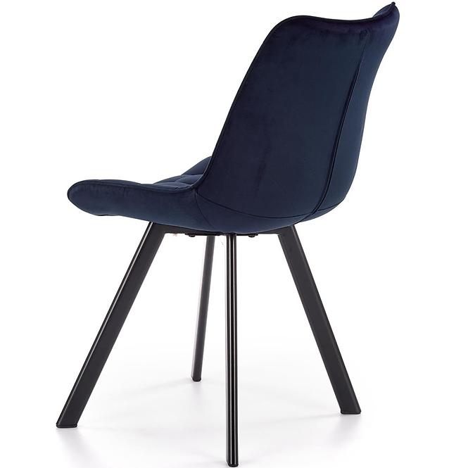 Stolička K332 Velvet/Kov Granátowy