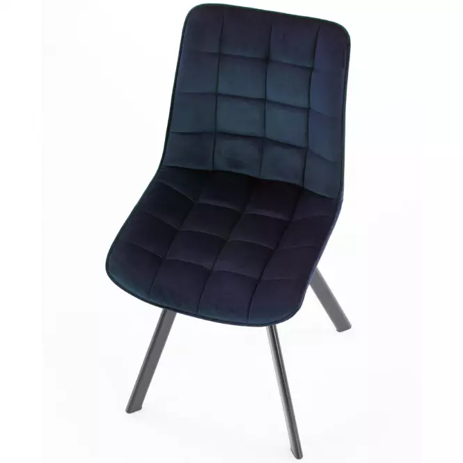 Stolička K332 Velvet/Kov Granátowy