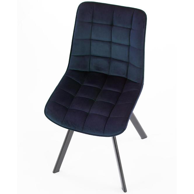 Stolička K332 Velvet/Kov Granátowy