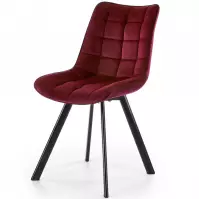 Stolička K332 Velvet/Kov Bordó