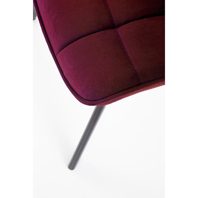 Stolička K332 Velvet/Kov Bordó,5