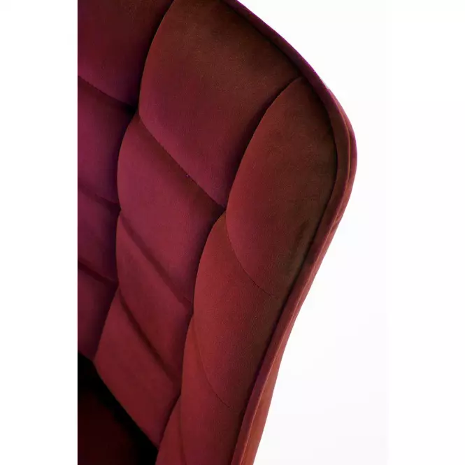 Stolička K332 Velvet/Kov Bordó