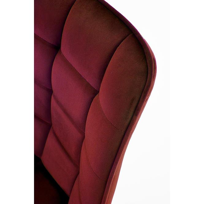 Stolička K332 Velvet/Kov Bordó
