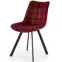 Stolička K332 Velvet/Kov Bordová