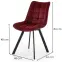 Stolička K332 Velvet/Kov Bordová,2