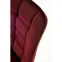 Stolička K332 Velvet/Kov Bordová,6