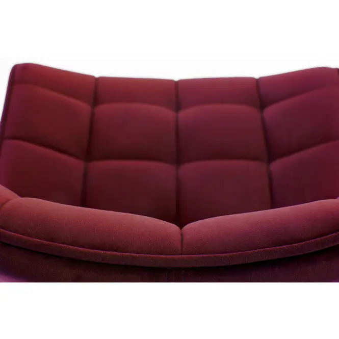 Stolička K332 Velvet/Kov Bordová
