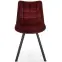 Stolička K332 Velvet/Kov Bordová,8