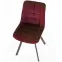 Stolička K332 Velvet/Kov Bordová,9