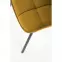 Stolička K332 Velvet/Kov žltá,4