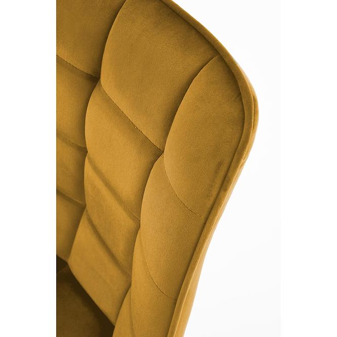 Stolička K332 Velvet/Kov žltá