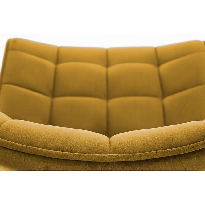 Stolička K332 Velvet/Kov žltá