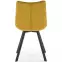 Stolička K332 Velvet/Kov žltá,9