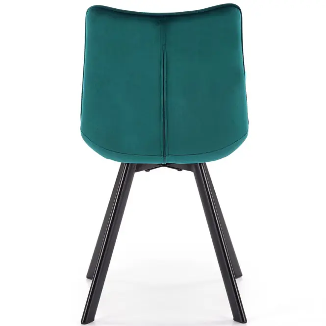 Stolička K332 Velvet/Kov tyrkysová,10