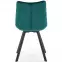 Stolička K332 Velvet/Kov tyrkysová,10