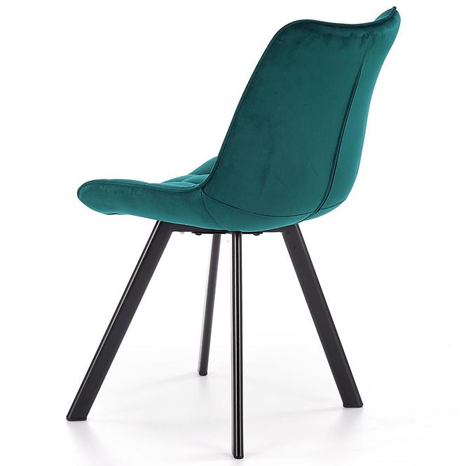 Stolička K332 Velvet/Kov tyrkysová