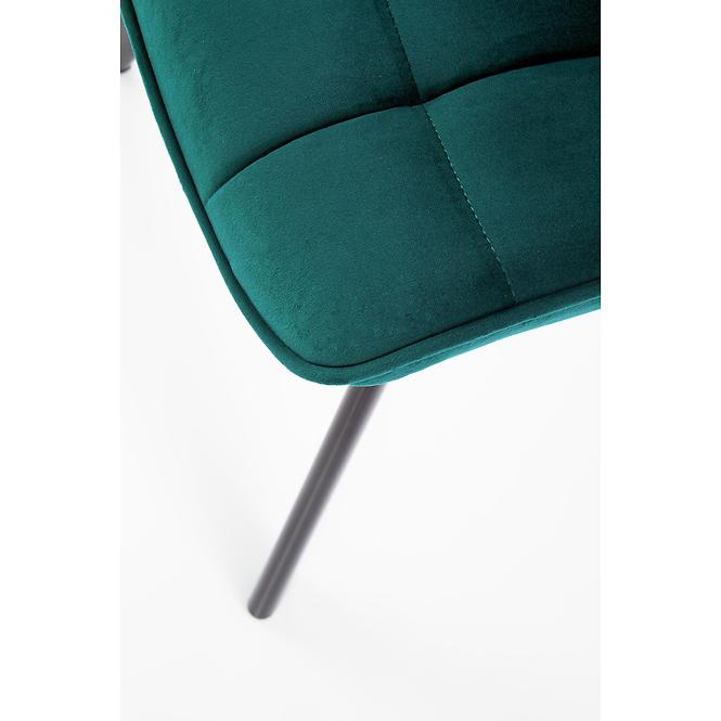 Stolička K332 Velvet/Kov tyrkysová