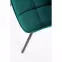 Stolička K332 Velvet/Kov tyrkysová,5