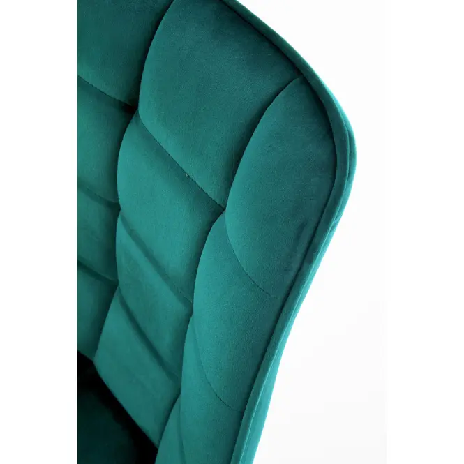 Stolička K332 Velvet/Kov tyrkysová,6