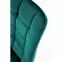 Stolička K332 Velvet/Kov tyrkysová,6